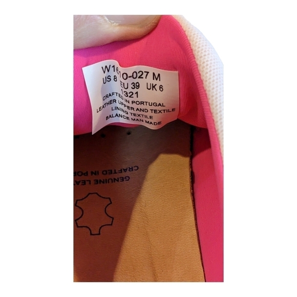 Samuel Hubbard Flight white with pink elastic lace leather sneakers, size 8,EUC - Picture 3 of 9